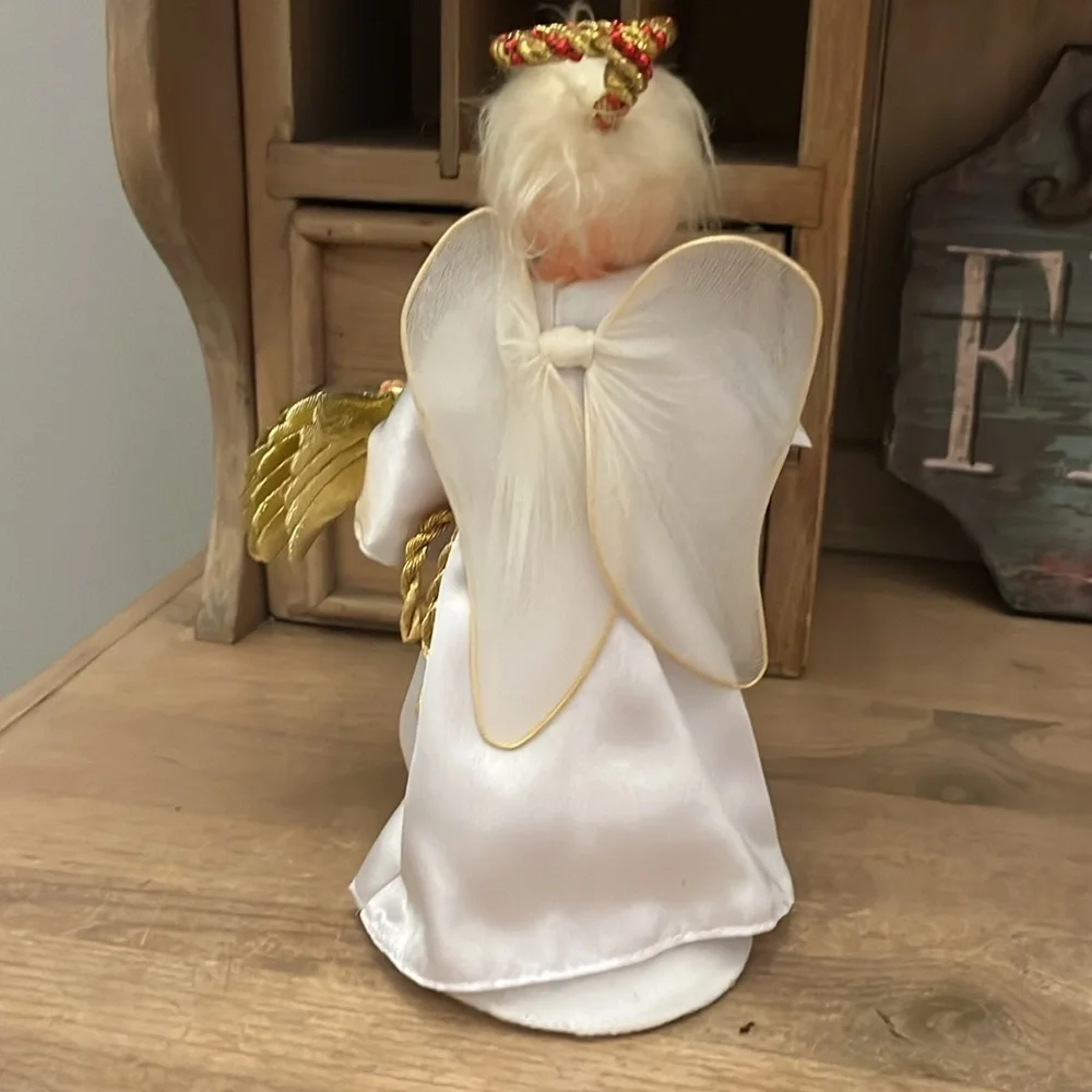 Annalee “Get Your Wings Angel” Holiday Decor Bell 9”